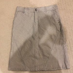 Anthropologie white and blue skirt